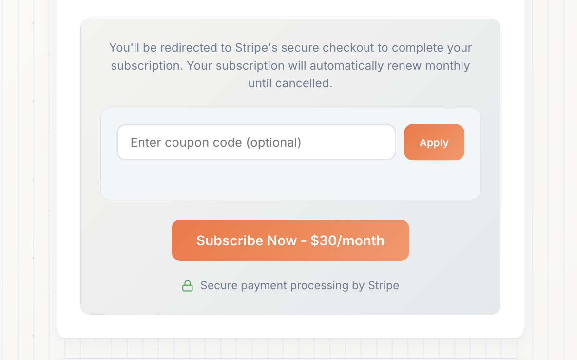 Stripe Payment Page